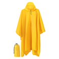 thumbnail image 2 of Xuanheng Poncho de Pluie à Capuche Réutilisable avec Poche Veste à Manches Longues pour Extérieur Jaune, 2 of 8