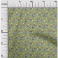 thumbnail image 2 of oneOone Velvet Olive Green Fabric Floral Sewing Material Print Fabric By The Yard 58 Inch Wide, 2 of 5