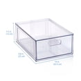 thumbnail image 3 of Mainstays Clear Glossy Plastic Pull-Out Closet Drawer Medium Size, Adult Size, 3 of 13