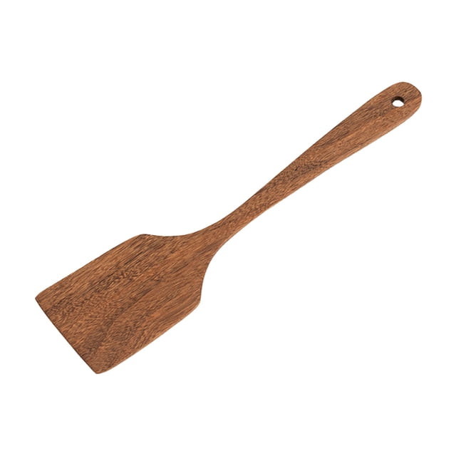 Binwennn 1 Pack Wooden Shovels 13 Inch Square & Shovels For Cooking & Stirring Durable Hard Wood Kitchen Tools For Mixing Grilling And Nonstick Cookware