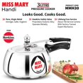 thumbnail image 3 of Miss Mary Aluminium Handi Pressure Cooker, Inner Lid Cooker 3 Liters, Silver (MMH30) | For 3 Or 4 Persons, 3 of 4