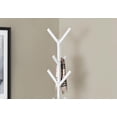 thumbnail image 2 of Monarch Specialties Coat Rack, Hall Tree, Free Standing, 8 Hooks, Entryway, 70"h, Bedroom, Metal, White, Contemporary, Modern, 2 of 4