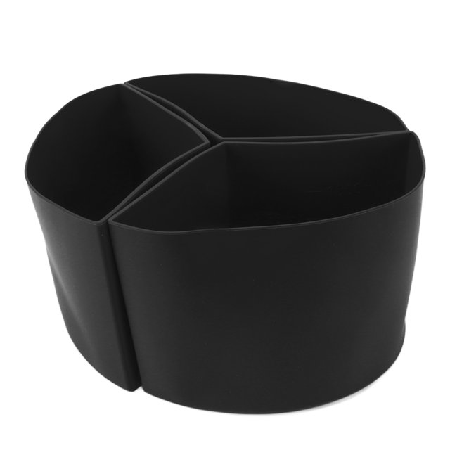 Slow Cooker Divider Liner, Make Meals Convenient Leakproof Silicone Slow Cooker Liner Heat Resistant Protective for Home Black