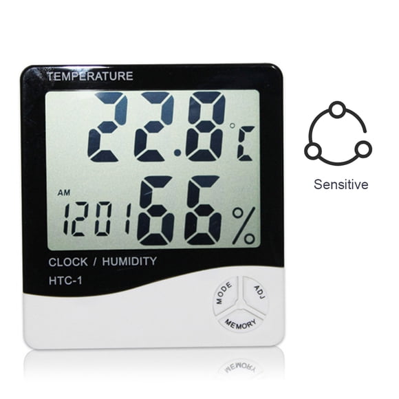 Yeacher Digital Hygrometer Thermometer Indoor Humidity Gauge Temperature Indicator Accurate Mini Room Thermometer for Home Office School