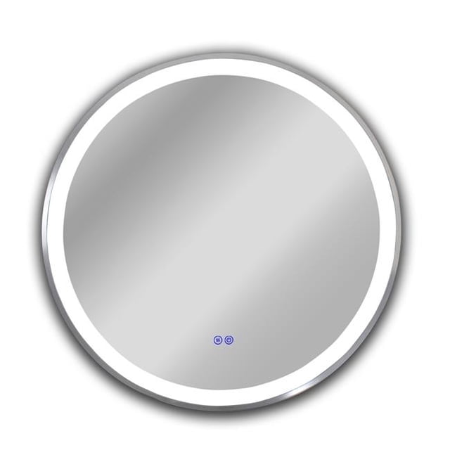 Chloe Lighting CH9M076EB30-RND Miroir Rond à Écran Tactile DEL Encastré de 30 Po, 3 Températures de Couleur 3000K-6000K, Luminosité