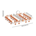thumbnail image 3 of TIMIFIS Drying Rack Hanging Clothes Rack Clothes Rack Laundry Clothes Rack Clothes Rack Clothes Rack with Foldable Hanging Points 24 Clip Household Socks Underwear Underwear Toothbrush Holders, 3 of 8