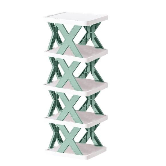 Rbaofujie Dorm Storage Household Space Saving Storage Plastic Multi-Layer Shelf Small Shoe Cabinet Outdoor Shoe Storage