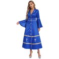 thumbnail image 1 of TiaoBug Clergy Robe for Women Long Sleeve Buttons Cassock Pulpit Church Minister Pulpit Robe Liturgical Vestments Royal Blue XXL, 1 of 7