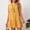 Yellow, variant on Gspmoly Casual Dresses for Women, Women'S Summer Loose Fits Dress Cotton Linen Round Neck Short Sleeve Dress Work Dresses for Women Weekly Deals