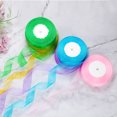 thumbnail image 4 of Unique Bargains 0.6 Inch x 50 Yard Organza Ribbon, Gift Wrapping Ribbon for Bouquet Cake Invitations Card Decoration, Light Blue, 4 of 7