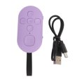 thumbnail image 2 of Remote Control Phone Page Turner Rechargeable Wireless Selfie Clicker Hands for Smartphone Tablets Photography ABS Black, 2 of 7