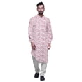 thumbnail image 1 of Atasi Kurta Décontractée Imprimée à Col Mandarin Chemise Ethnique Longue Kurta Asymétrique, 1 of 6