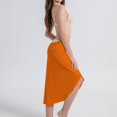 thumbnail image 4 of Ladies Sling Midi Dress Asymmetric Solid Color Slim Fit Backless Vacation Outfit, 4 of 8