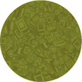 thumbnail image 1 of Ahgly Tapis d'Intérieur Lavable en Machine Carré Vert Pistache, 3 Pieds Carré, 1 of 7