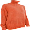 thumbnail image 4 of MesaSe Tunique à Long Col Roulé Surdimensionnée pour Femmes Chandail à Manches Chauve-Souris en Tricot, 4 of 6