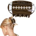 thumbnail image 1 of Geometric Rugby Hair Clips Rugby Hair Clips Shape Hair Jaw Clips American Football Hair Clips Non Slip Sports Hair Barrettes Strong Hold Hair Styling Accessories For Wom, Polyester Hair Clip, 1 of 7