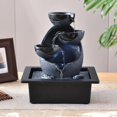 thumbnail image 4 of Tabletop Water Fountain Feng Shui Waterfall Landscape Home Table Ornaments A, 4 of 5