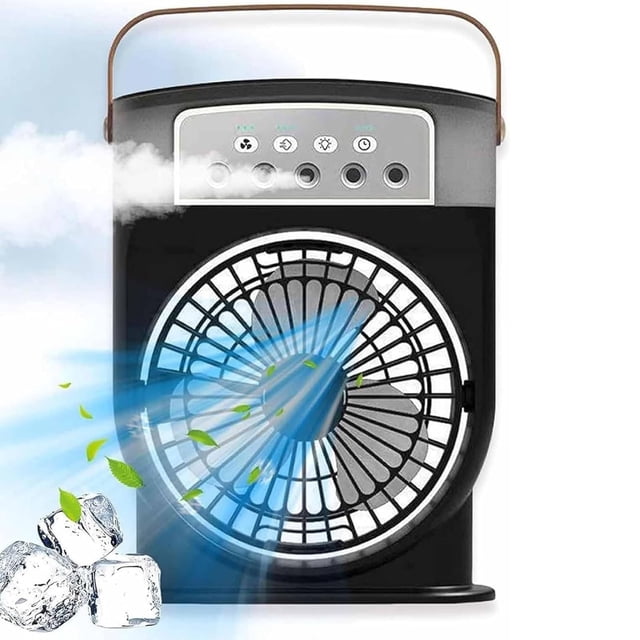 Fan Air Cooler Portable Air Conditioner Fan Portable Air Conditioner Fan For Desk Nightstand Coffee Table Small Reversible Window Fan off Clip on Fan Small Metal Fan Hat Clip for Travel Floor Drying
