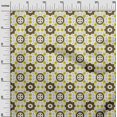 thumbnail image 2 of oneOone Polyester Lycra Dark Olive Green Fabric Geometric Block Craft Projects Decor Fabric Printed By The Yard 56 Inch Wide, 2 of 4