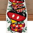 thumbnail image 1 of Valentine's Day Decorations Valentine's Day Heart Print Table Flags Party Table Kitchen Mats, 1 of 5