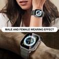 thumbnail image 4 of KOMI 2-Pack for Apple Watch Ultra/Ultra 2 49mm PC All-Around Screen Protector Case, Tempered Glass Screen Protector Case Ultra-Thin for iWatch Ultra/iWatch Ultra 2 49mm Protection Cover -Clear, 4 of 5
