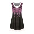 thumbnail image 4 of EGNMCR Robes d'Été Femmes Tendance Mode Femme Décontractée Sans Manches Imprimé Col Rond Faux Deux Pièces Gilet Robe Débardeur, 4 of 8