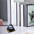 thumbnail image 4 of Crystal Quartz Resin Pyramid Desk Ornament 5cm Natural Stone Decorative Stand for Office Tabletop Zen Decor Gift, 4 of 6