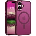 thumbnail image 1 of [PST] iPhone 16 Plus Case, Hybrid Silicone Matte Back Cover with Magnetic (MagSafe Compatible), 1 of 5
