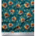 thumbnail image 1 of Soimoi Viscose Chiffon Fabric Feather & Bird Cartoon Fabric Prints by Yard 42 Inch Wide, 1 of 3