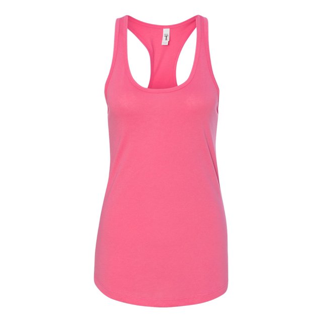 Next Level Womens Ideal Racerback Tank, S, Hot Pink