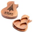 thumbnail image 3 of Guitar Shaped Guitar Pick Case Wooden Guitar Pick Box Guitar Pick Storage Holder, 3 of 9