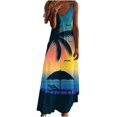 thumbnail image 2 of Fankiway Robe Imprimée à Bretelles Dos Nu de Printemps/été à la Mode pour Femme Robes d'Été de Plage pour Femmes Grande Taille Robes pour Femmes, 2 of 5