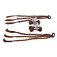 thumbnail image 3 of Hair Extension, Braid Hair Extension 2 Pcs Versatile  for Styling Deep Brown,Light Brown, 3 of 7