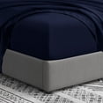 thumbnail image 4 of Ensemble de draps de luxe Swift Home 6 pièces avec taie d'oreiller additionnelle, Queen, Bleu marine, 4 of 8