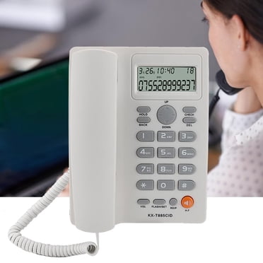 TOPINCN Caller ID Telephone Hands-free Calling Home Office Hotel Landline Phone English,Telephone,Landline Phone