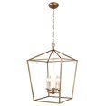 thumbnail image 2 of DecoMust Lanterne Ajourée Pendentif Escalier Entrée Cuisine Hall Hall Luminaire Chandelier (Or), 2 of 4