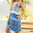 thumbnail image 3 of Birdeem Womens Summer Sexy Fashion Casual Suspender Flower Pattern Mini Dress with Pockets, 3 of 8