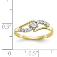 thumbnail image 2 of 10K Yellow Gold CZ Cubic Zirconia Ring, 2 of 2