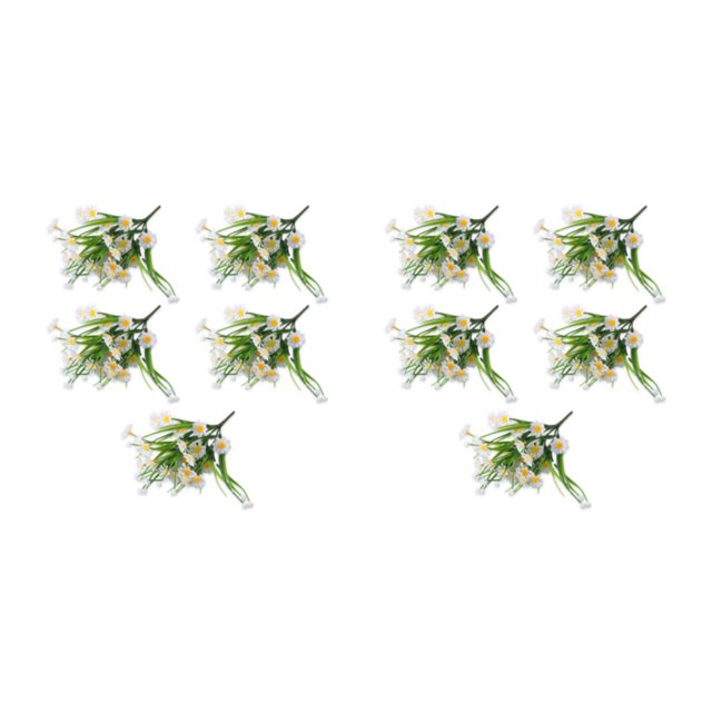 VONKY 5pack/lot Add Beauty To Home With Artificial Daisies Low Maintenance white 2Set