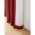 thumbnail image 2 of Bouclair Rideau Occultant Rouge Taha à Passe-Tringle et Pattes Arrière 54x96 Po (137x244 cm), 2 of 7