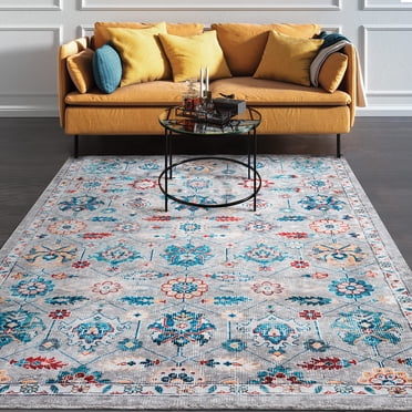 BY COCOON Area Rug 6'x9' | Rugs for Living Room Rugs For Bedrooms Area Rugs Washable Rug Tapis Salon Bedroom Rug Tapis Chambre Carpet For Living Room Rug Carpet For Bedroom Carpet (200 Cm x 290 Cm)