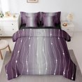 thumbnail image 1 of YST 7Pcs Purple and Grey Watercolor Comforter Set, Twin Size, Ombre Gradient, Modern Geometry, 1 of 4