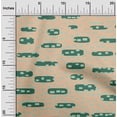 thumbnail image 2 of oneOone Cotton Poplin Brown Fabric Geometric Rounded Rectangle Dress Material Fabric Print Fabric By The Yard 56 Inch Wide, 2 of 4