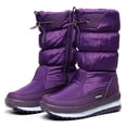 thumbnail image 2 of Kcodviy Women's Winter Solid Color Boots Winter for Women Snow Thick Soled and Fleece Winter Snow Boots for Women Go Protective Snow Boots Slip Women Snow Boots Size 13 on Boots, 2 of 4