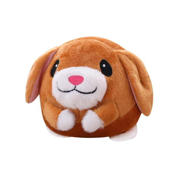 Bluetooth Bouncing Ball Plush Toy With 188 Songs Animal Figure Version A For Kids Usb Interactive Singing Jumping Game Holiday Gift Made Of Cotton Fluffy Design A