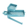 thumbnail image 1 of serony Faucet Sponge Holder Kitchen Bathroom Countertop Washing Towel Storage Rack Sink Space Saving Washcloth Organizer Shelf Blue, 1 of 9