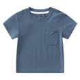 thumbnail image 1 of Timegard Infant Baby Clothes Boy Girls Short Sleeve Tee Shirts Summer Toddler Thin Tops Solid Color, 1 of 7