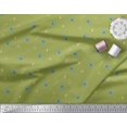 thumbnail image 3 of Soimoi Green Silk Fabric Triangle & Star Print Fabric by Yard 42 Inch Wide, 3 of 5