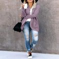 thumbnail image 3 of MesaSe Womens Long Sleeve Open Front Waffle Chunky Knit Cardigan Sweater Outwear, 3 of 5