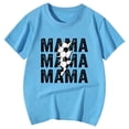 thumbnail image 4 of Toddler Child Girls Summer T Shirts Casual LetterPrinted Short Sleeve Basic Tees Ruffle Crewneck Sport Wear Tops size 8-9T, 4 of 4
